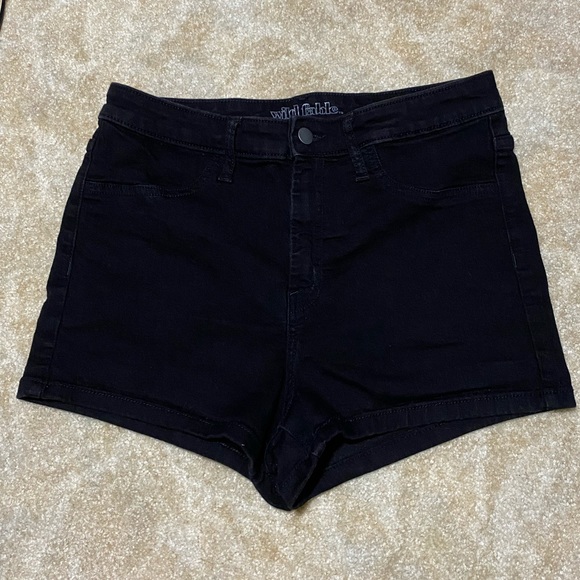 Wild Fable high rise black short shorts 12/31 - Picture 2 of 11
